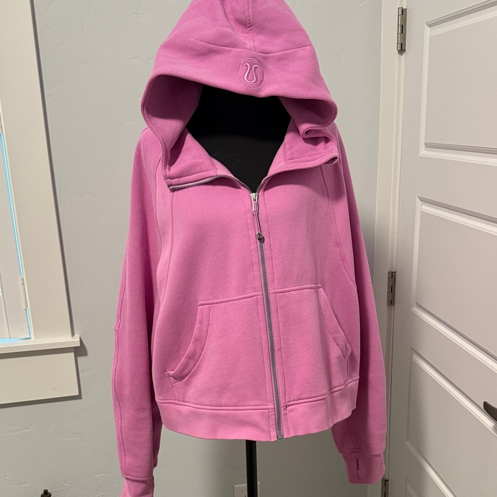 Women's Pink Lulu Scuba Hoodie Jacket